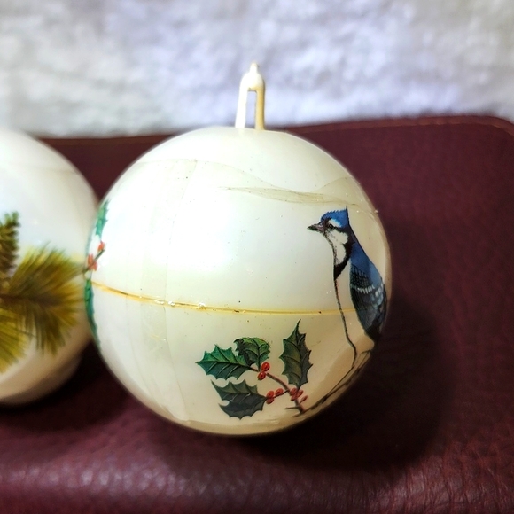 Vintage Bradford Blue Jay and Cardinal set of 2 Ornaments - Picture 3 of 10